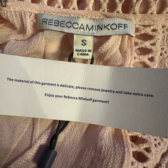 Rebecca Minkoff light pink blouse size S - Picture 10 of 13